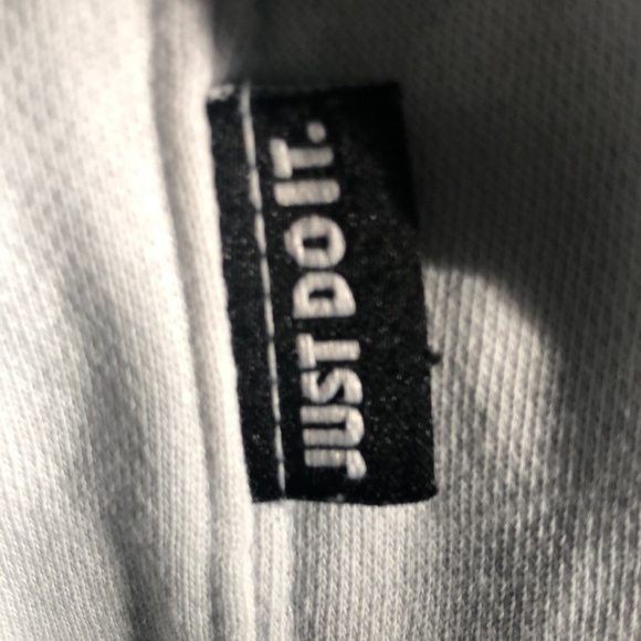 VTG 90’s Nike Mens Sports Just Do It Crew Sweatshirt XL Athletic White Black - Picture 7 of 9